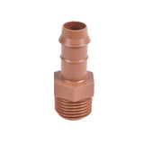 (20-Pack) Drip Irrigation Brown Barbed Adapter Coupling Fittings - Fits 1/2