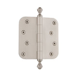 Grandeur Hardware 833753 4 Acorn Tip Residential Hinge with 5/8 Radius Corners in Satin Nickel