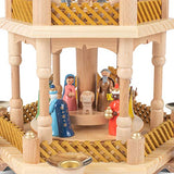 Alexander Taron 16720 Richard Glaesser Pyramid-3 Tiers-Nativity-17.25' H W X 12.5', Brown