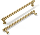 khtumeware 10 Pack 7-1/2 Inch(192mm) Satin Brass Cabinet Pulls Kitchen Cabinet Hardware for Cupboard Drawer Pulls Dresser Handle