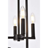Living District Indoor Modern Home Decorative Bright Ceiling Rosenfeld 4 Lights Pendant In Black