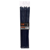 TR Industrial MultiPurpose UV Resistant Black Cable Ties, 24 inches, 50 Pack