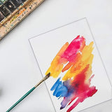 CRUTO Acrylic Paint Palette 8x12 Inch (A4 Size) Transparent Glass Sheet for Colour Mixing, Durable Art Palette for Students, A