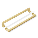 khtumeware 2 Pack 12inch(305mm) Hole Center Brushed Gold Cabinet Pulls Heavy-Duty Solid Matte Gold Cabinet Hardware Pulls for Ki