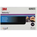 3M Wetordry Paper Sanding Sheet - 5 1/2 in x 9 in - 1500 Grade