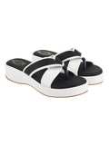 Shoetopia Cross Strap White Wedges For Women & Girls /Eu36,White,3,B0F317FVQR