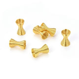 100pcs Large Hole Double Side Wire Coil Spring Beads 11mm 18K Yellow Gold Plated Brass (Hole ID 5mm) for DIY Craft Jewelry Makin