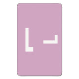 Smead 67182 AlphaZ ColorCoded Labels, Letter L, Lavender, 100 Labels/Pack