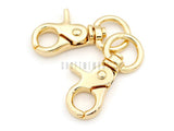 CRAFTMEMORE Swivel Trigger Snap Hooks Quality Metal Clips Lobster Clasp 17/8 Long 4 Pack SC07 (Gold)