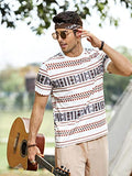 Toplot T-Shirt For Mens With Crew Neck & Regular Sleeves (T-Shirt-5056-White-S),White,,B0C3GX6YD3