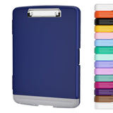 Piasoenc Clipboard with Storage, 8.5 x 11 Organization Box with Pen Holder and A4 Legal Paper Folder, Heavy Duty Plastic, Folio 