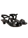 Shoetopia Womens Black Heeled Sandal - Eu40 /Uk7,Black,7,B0BY6W8987