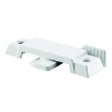 PrimeLine F 2592 Sash Lock, 1/2 In. Latch Projection, Fits Metal Sliding Windows, Diecast Zinc, Painted White, (Single Pack)