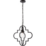 Elegant Lighting Living District Sandara 1 Light Pendant In Black