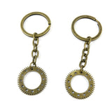 YAOLIHONG Charms 50 PCS Fashion Jewelry Making Suppliers Findings Key Ring Chains Tags Clasps Keyrings Keychains W2KZ2G Cog Stea