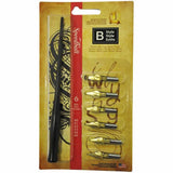 Speedball BSeries Lettering Pen Set 1 Penholder w/ 6 Nibs