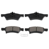 ECCPP D857-7733 4pcs Front Semi Metallic Disc Brake Pad Set Fit For Chrysler Town & Country 2001-2007,For Chrysler Voyager 2003,