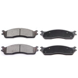 ECCPP D965-7864 4pcs Front Semi Metallic Disc Brake Pad Set - Fit For Dodge Ram 1500 2006-2008, 2500 2003-2008, 3500 2003-2008