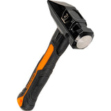 Klein Tools H80602 Sledgehammer, 2-1/2 Pound Blacksmith Hammer with Fiberglass Handle and Wedge Face, Shock-Resistant Design for