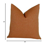 Plutus Brands Plutus Lone Oak Cayenne Handmade Throw Pillow, 18 X 18, Orange/Taupe