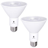 2 Pack PAR30 Outdoor LED Flood Light Bulb 12W 100 Watt Equivalent 900 Lumens Dimmable Waterproof E26 5000K Daylight LED Flood Li