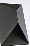 Living District Raine 1-Light Modern Style Aluminum Led Wall Sconce - Black