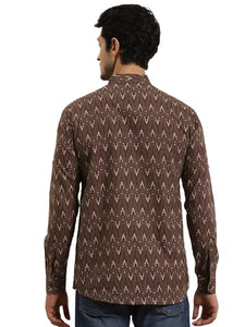 Sojanya (Since 1958 Men'S Cotton Brown Printed Only Short Kurta Brown M