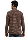 Sojanya (Since 1958 Men'S Cotton Brown Printed Only Short Kurta Brown M
