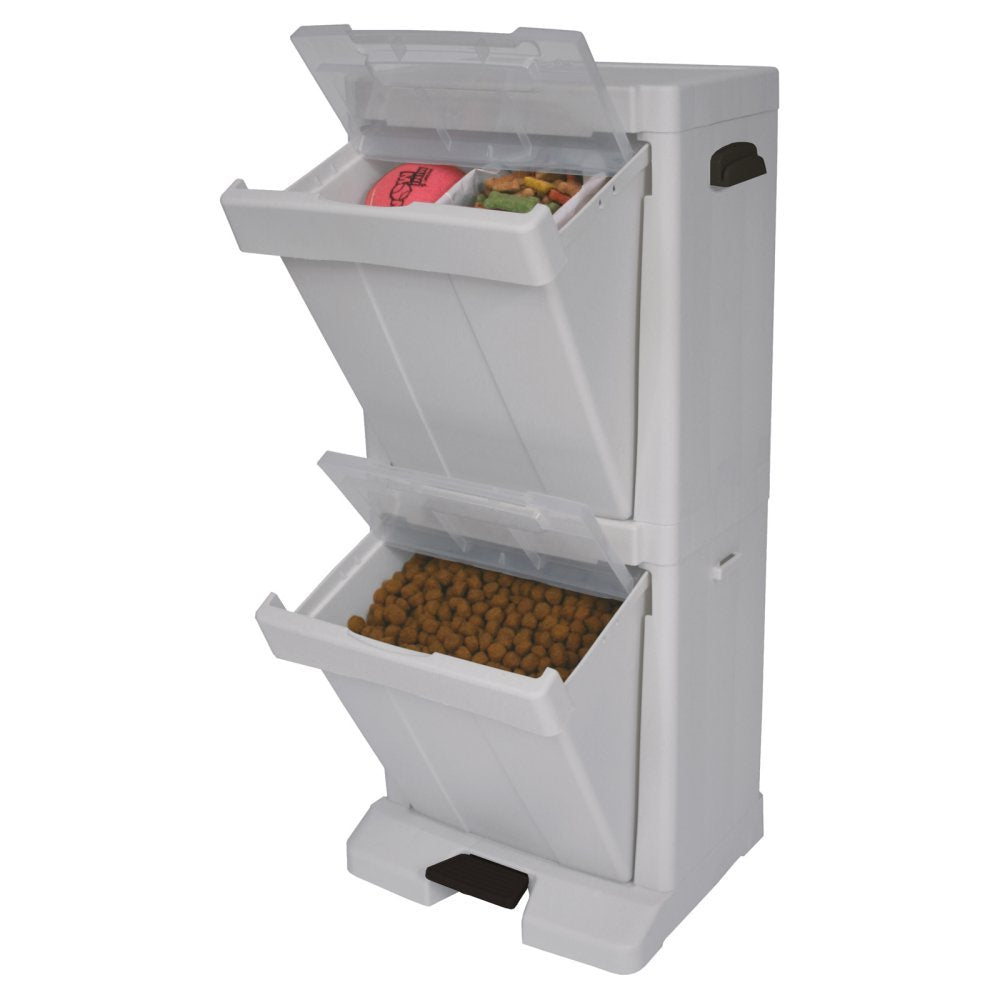 Richell Pet Stuff Tower for Food Storage | Richell Pet Stuff Tower: Ideal for Cats and Dogs. Max Load Capacity 8.8lbs, Includes 