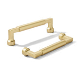 khtumeware 10-Pack 3-1/2Inch(89mm) Brushed Gold Cabinet pulls Kitchen Cabinet Handles, Cabinet Pulls Kitchen Cabinet Hardware fo