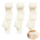 Hasthip 3 Chiffon Ribbon Rolls Fringe 7 Yards For Gifts Wrapping Diy Crafts