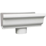 AMERIMAX HOME PRODUCTS 19010 4Inch Galvanized End/Drop, White