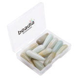 BEADIA Natural Amazonite Teardrop Stone Beads 10x30mm 12pcs Dangle Earring Charm for DIY Jewelry Making