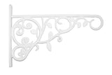 Panacea 100057107, White, 9 Plant Bracket with Leaves