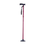HurryCane HCANERDC2 Freedom Edition Foldable Walking Cane with T Handle, Roadrunner Red