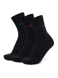 LeviS Ls102 MenS Cotton Stretch Regular Half Terry Socks With Cushioned Sole (Pack Of 3)