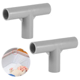 2pcs T-Shaped Joints, 0.75 Inch Inner Diameter Playpen Replacement Connectors