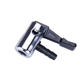1/4lock on air chuck,mini air compressor portable tire inflator tire chuck hose end with barb connector for hose repair-3Pack