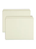 Smead Pressboard File Folder, StraightCut Tab, 1 Expansion, Letter Size, Gray/Green, 25 Per Box (13200)