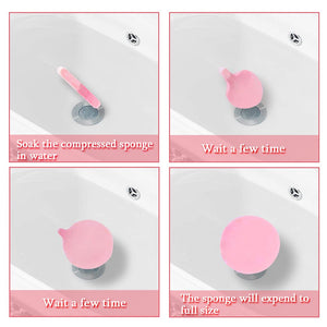 120 Pcs Facial Sponges Compressed,Face Cleansing Sponge,Makeup Removal Sponge Pads,Exfoliating Wash Round Sponge for Women,Girls