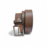Giolynn Formal/Casual Brown Color Genuine Leather Belts For Men (Length 46 Inches||40Mm||Bl042Brn) (Brown) (32)