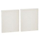 Azar Displays 771620WHT Plastic Pegboard for Wall Organization Garage Tool Organizer Wall Mount (Pack of 2) 1Sided Durable