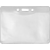 Advantus 97096 Badge Holders, f/Govt, Horiz, 4Inch x23/4Inch Insert, 50/Box, Clear