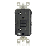 Leviton GFWT2E SelfTest SmartlockPro Slim GFCI WeatherResistant and TamperResistant Receptacle with LED Indicator, 20 Amp, B