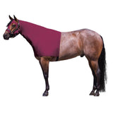 UltraFlex Horse Sleazy Slickers | Horse Protection Slinky | Dirt & Dust Defense | Full Zip Hood (Forelock Saver) | Burgundy, Med