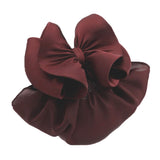 Women Hair Bun Cover Net Snood Hairnet Bowknot Decor Barrette Hair Clip 3D Bow Hair Accessories