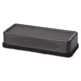 Lorell DryErase Board Eraser, 23/16 by 53/16 by 15/16Inch, Black