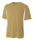 A4 Cooling Performance Color Block Tee VEGAS GOLD WHITE 2011 L
