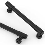Asidrama 10 Pack 5 Inch(128mm) Matte Black Cabinet Pulls Kitchen Cabinet Handles Black Hardware for Cupboard Drawer Pulls