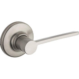 Kwikset Ladera Interior Passage Door Handle, Lever For Closet and Hallway Doors, Reversible NonLocking Handle Lever, Satin Nick